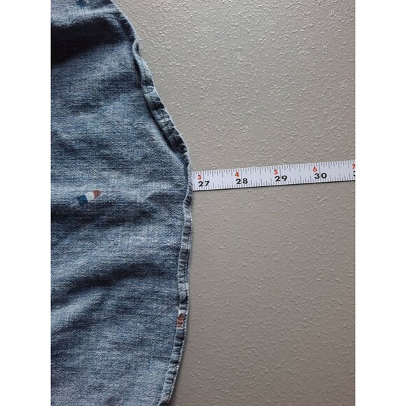 Sonoma Chambray Popsicle Shirt M Blue Button Down Short Sleeve Novelty Preppy - Picture 7 of 7